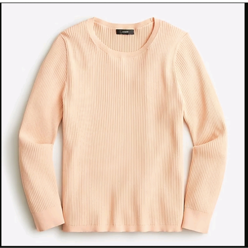 J. Crew Supersculpt Sweater Peach Coral size Small